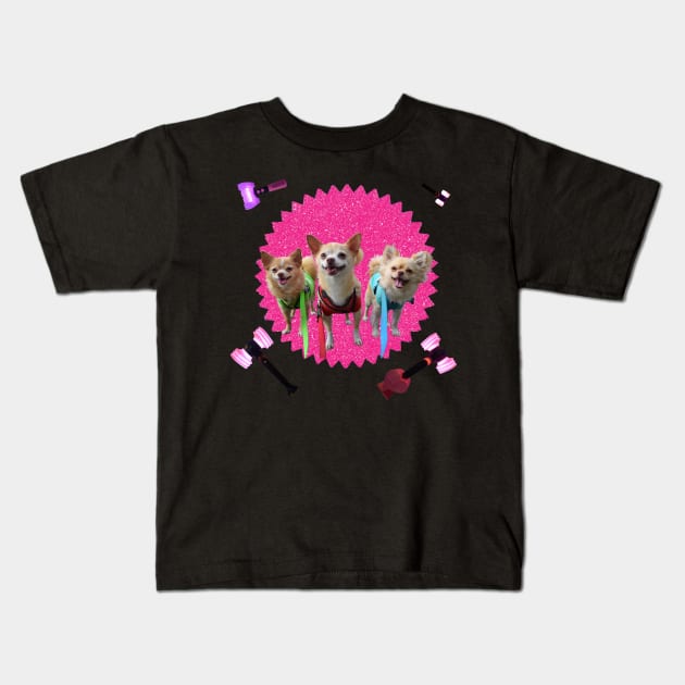 BP BarkPink Lightsticks Kids T-Shirt by BarkPink